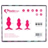 Bibi Twin Set of 3 Butt Plug Pink