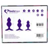 Bibi Twin Set of 3 Butt Plug Purple