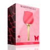 Martinella Clitoris Stimulator with Point Vibrator Hot Red