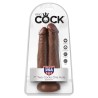 Double Dildo Two Cocks One Hole Brown 7