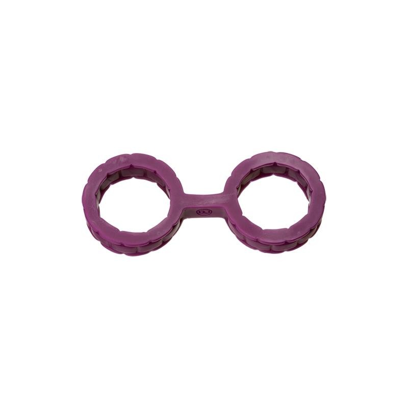 Japanese Handcuffs for Bondage PremiumSilicone Size S Purple