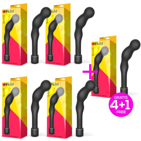 Pack 41 Baase Multi Speed Vibrator G Spot 19 cm Black