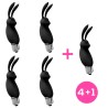 Pack 41 Hopye Rabbit Vibrating Bullet Silicone Black