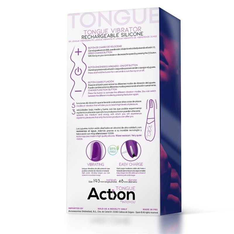 No Six Clitoris Vibe Tongue G Spot Stimulator USB Silicone