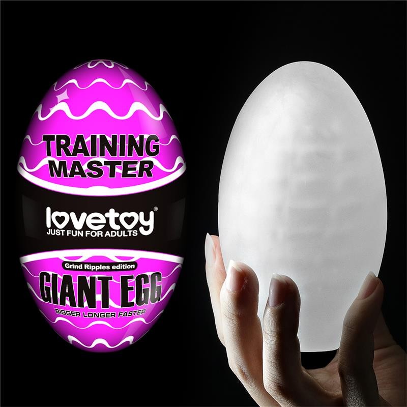 Male Masturbator Giant Egg Ripples Edition Purple