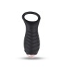 Rinko Vibrating Ring Silicone USB Black