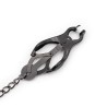 Japanese Nipple Clamps with Chain Black