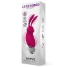 Hopye Rabbit Vibrating Bullet Silicone Pink