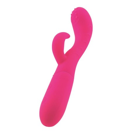 Cakey G Spot and Rabbit Vibe USB Silicone Fuchsia