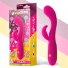 Cakey G Spot and Rabbit Vibe USB Silicone Fuchsia