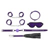 Rimba Bondage Play Complete Restraint Set Purple