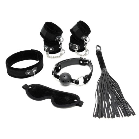 Rimba Bondage Play Complete Restraint Set Black