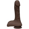 Dual Density Dildo Super D 9 Ultraskyn Chocolate