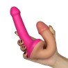 Double Dildo 125 Liquid Silicone Flesh and Pink