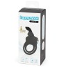 Cock Ring with Rabbit for Couples USB Black