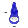 Vibrating Cockring Power Clit Blue