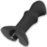 Butt Plug Prostate Stud with Vibration Black