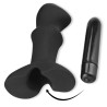 Butt Plug Prostate Stud with Vibration Black