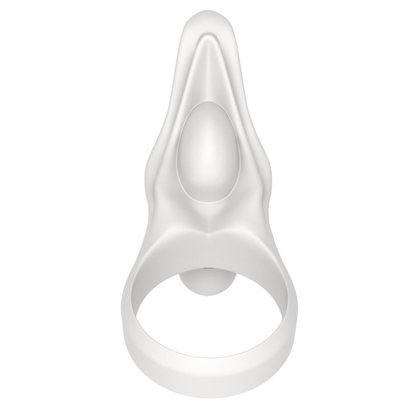 Vibrating Cockring Power Clit White