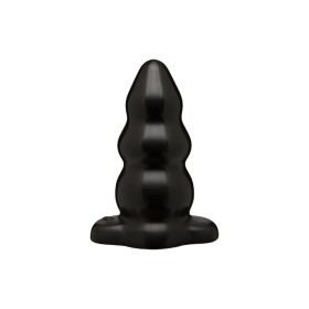 Triple Ripple Butt Plug Large Black