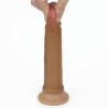 Dildo Nature 7 Liquid Silicone Brown