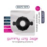 Shots Toys Gummy Ring Large Black