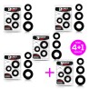 Pack 41 Set 3 Penis ring Flexible Black