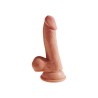 Dildo Triple Density with Testicles 65 Caramel