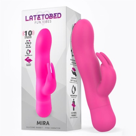 Mira Vibre with Rabbit Silicone Pink