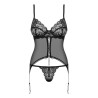 Contica Corset and Thong Black