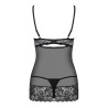 Contica Babydoll and Thong Black