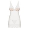 853 CHE 2 Chemise AND Thong White