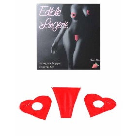 Secret Play Edible Strawberry Thong and Nipple Covers