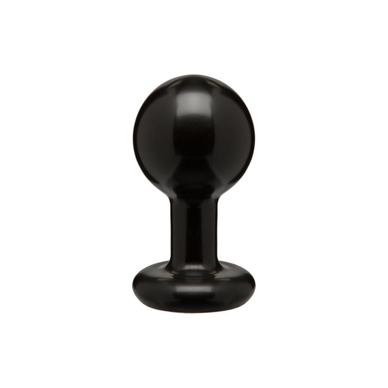 Round Butt Plug Medium Black