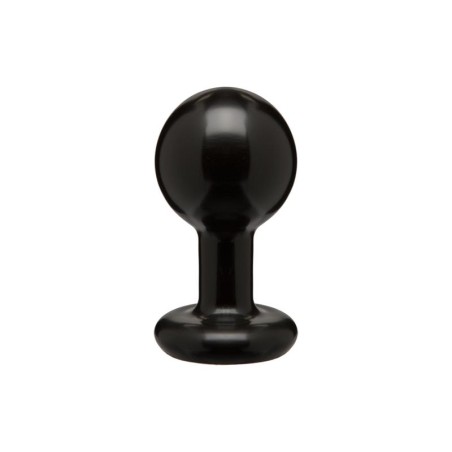 Round Butt Plug Medium Black