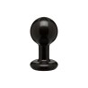 Round Butt Plug Medium Black