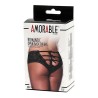 Wide Panties Corset Type Black One Size