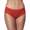 Wide Panties Corset Type Red One Size