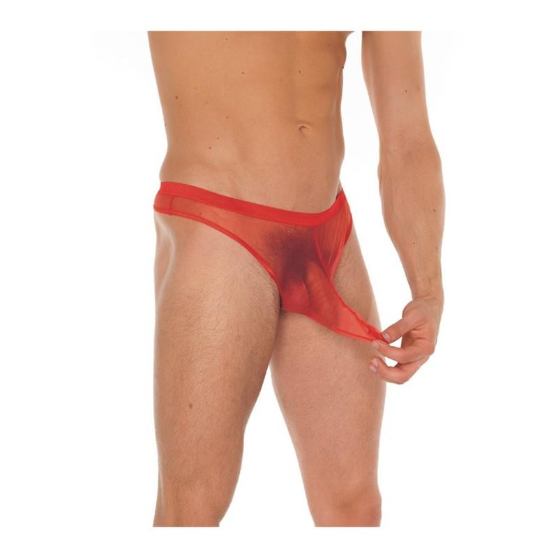 String Fishnet Red One Size