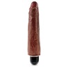 King Cock Vibrating Stiffy 9 Brown