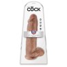 King Cock Cock with Balls 12 Tan